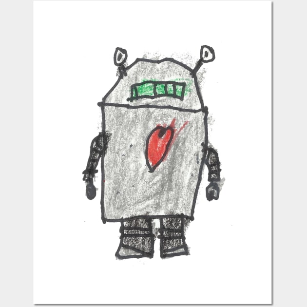 Love Robot Wall Art by PhoneticTees